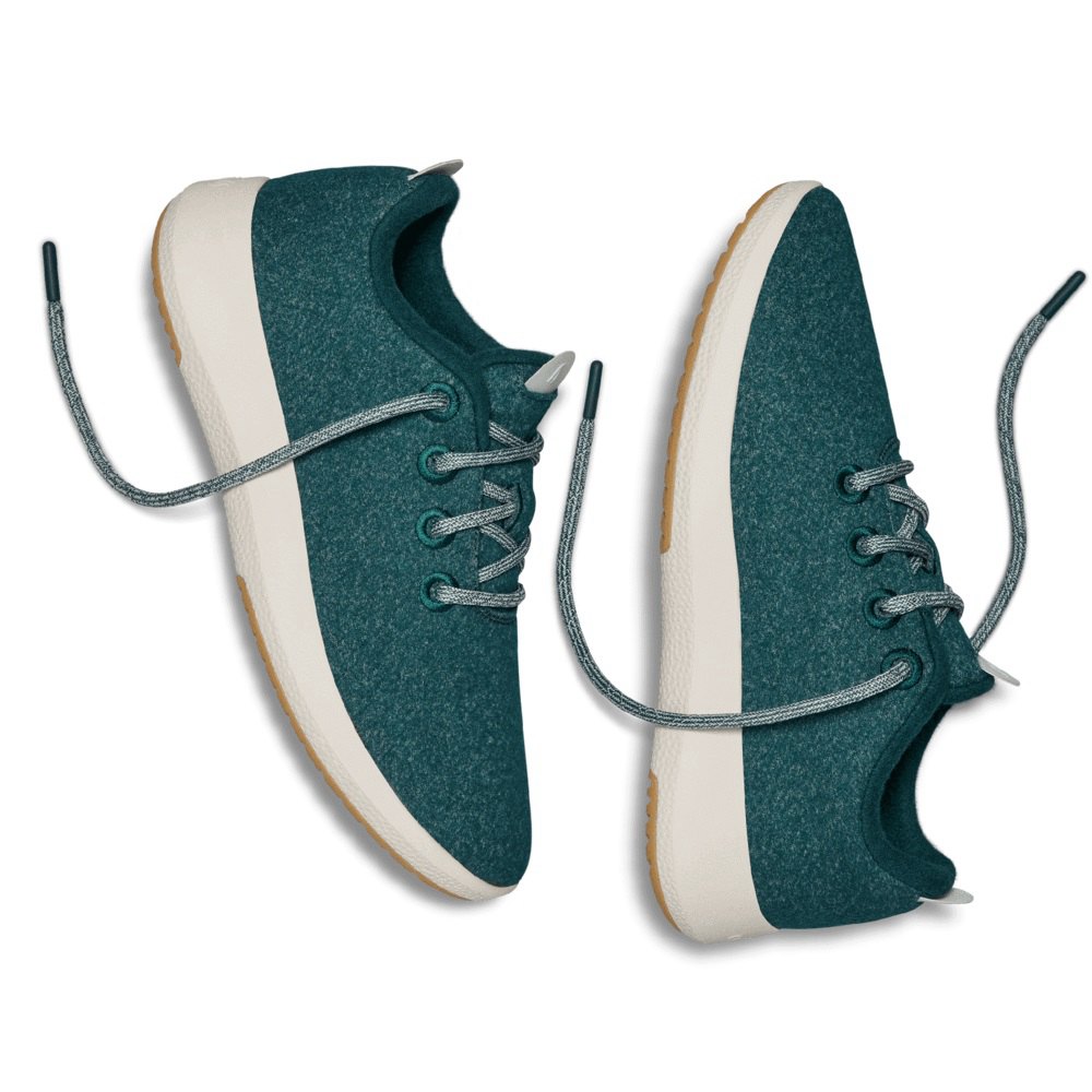 Allbirds Men\'s Sneakers Green - Wool Runner Mizzles - 49836XRKW